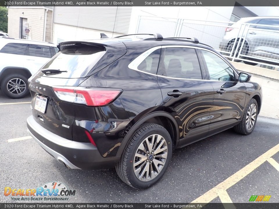 Agate Black Metallic 2020 Ford Escape Titanium Hybrid 4WD Photo #3