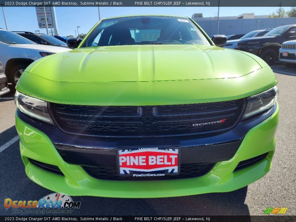 2023 Dodge Charger SXT AWD Blacktop Sublime Metallic / Black Photo #2