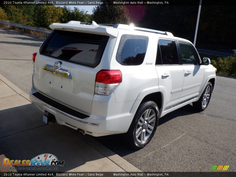 2010 Toyota 4Runner Limited 4x4 Blizzard White Pearl / Sand Beige Photo #12