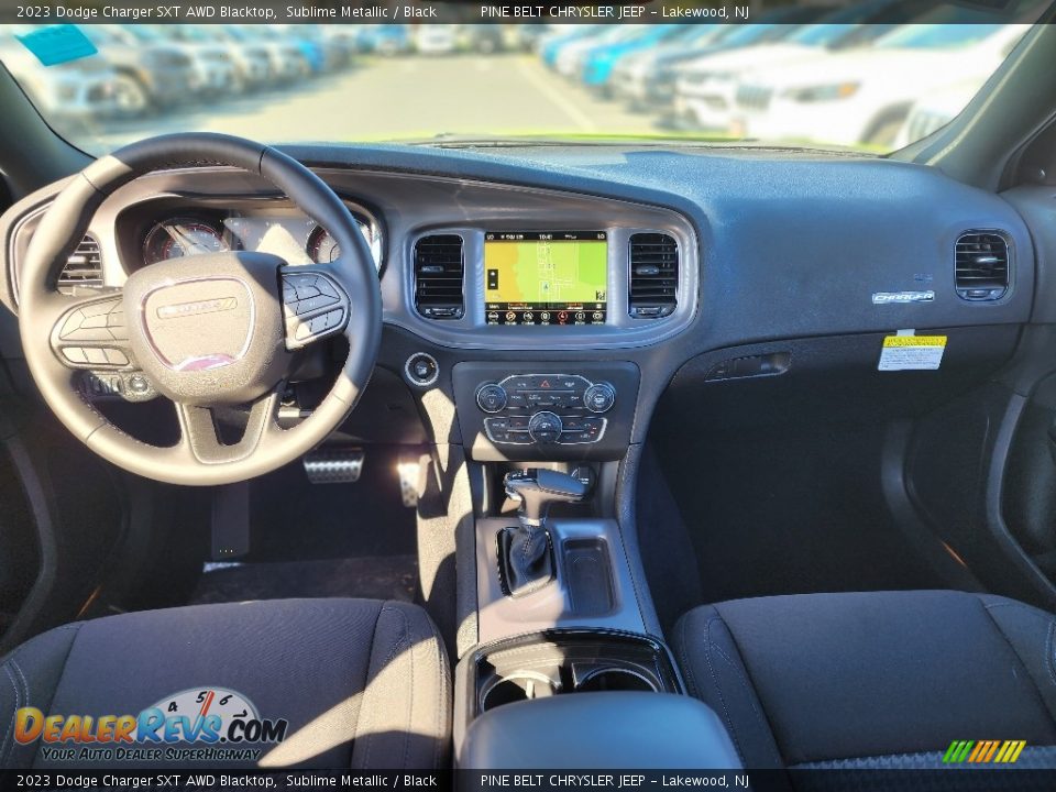 Dashboard of 2023 Dodge Charger SXT AWD Blacktop Photo #7