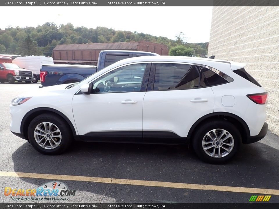 2021 Ford Escape SE Oxford White / Dark Earth Gray Photo #4