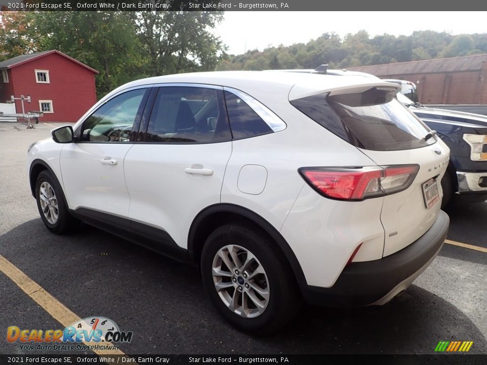 2021 Ford Escape SE Oxford White / Dark Earth Gray Photo #5