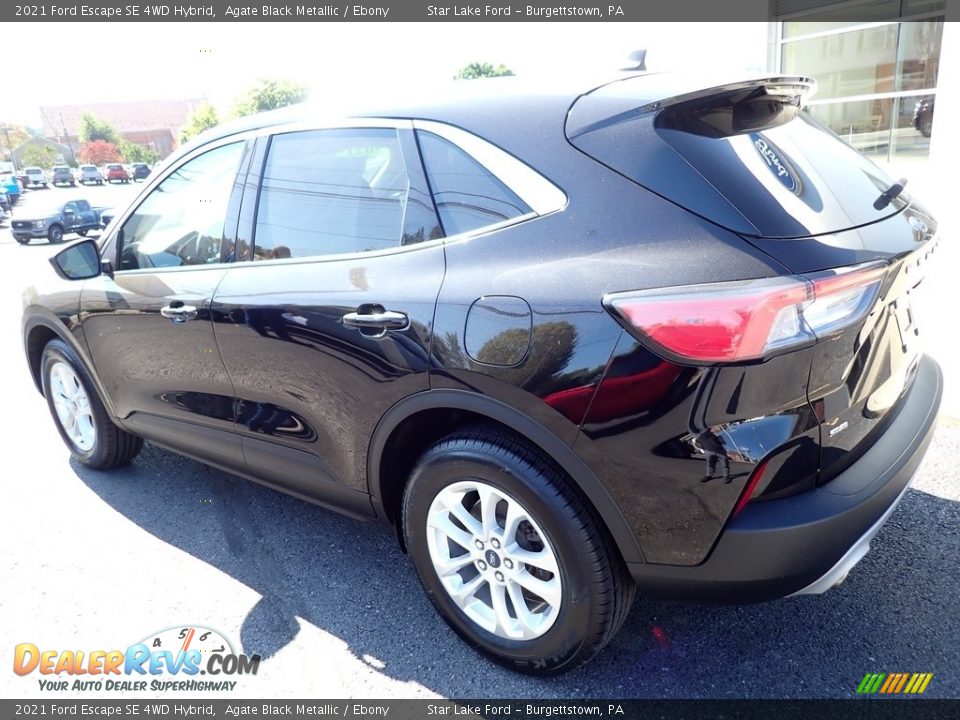 2021 Ford Escape SE 4WD Hybrid Agate Black Metallic / Ebony Photo #3