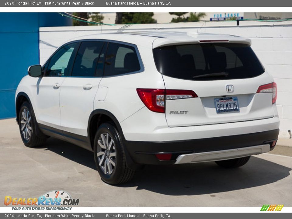 2020 Honda Pilot EX Platinum White Pearl / Black Photo #2