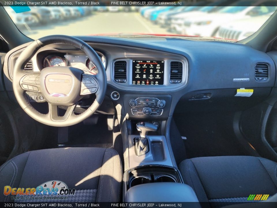 Dashboard of 2023 Dodge Charger SXT AWD Blacktop Photo #9