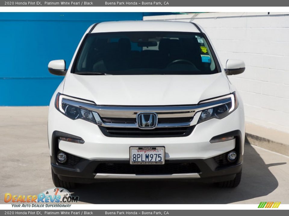 2020 Honda Pilot EX Platinum White Pearl / Black Photo #7