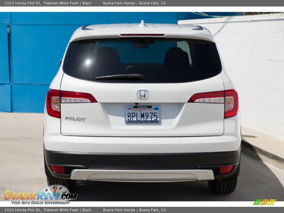 2020 Honda Pilot EX Platinum White Pearl / Black Photo #9