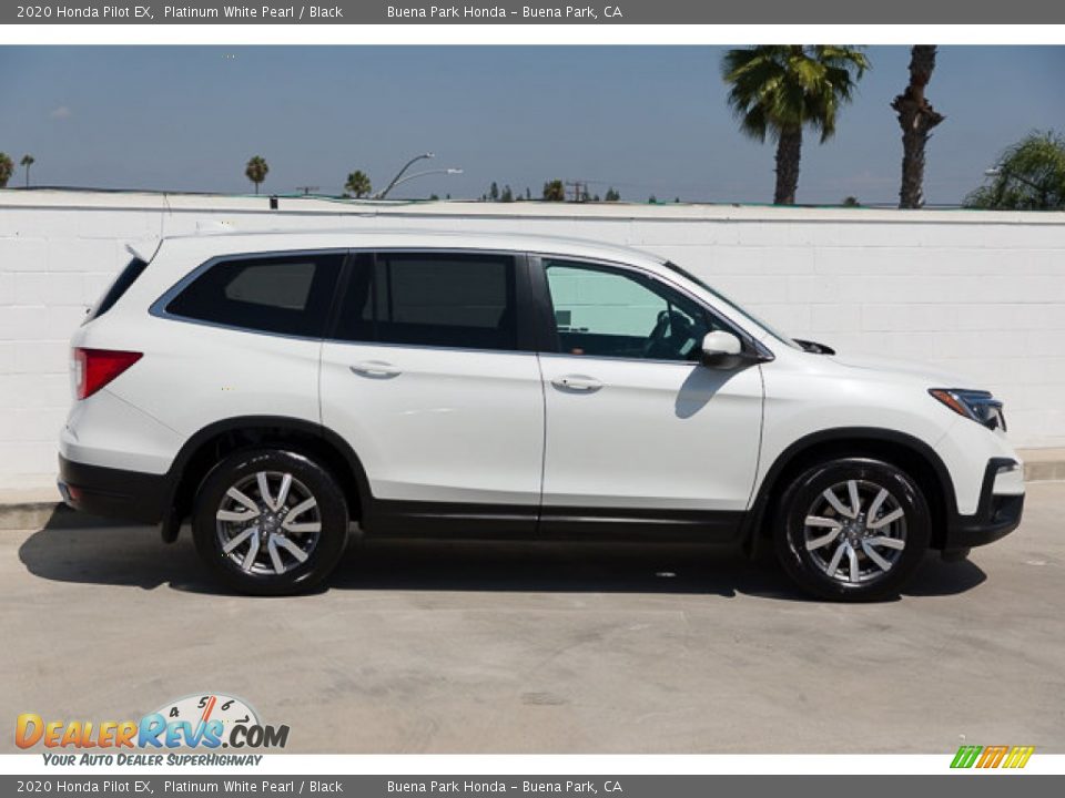 2020 Honda Pilot EX Platinum White Pearl / Black Photo #12