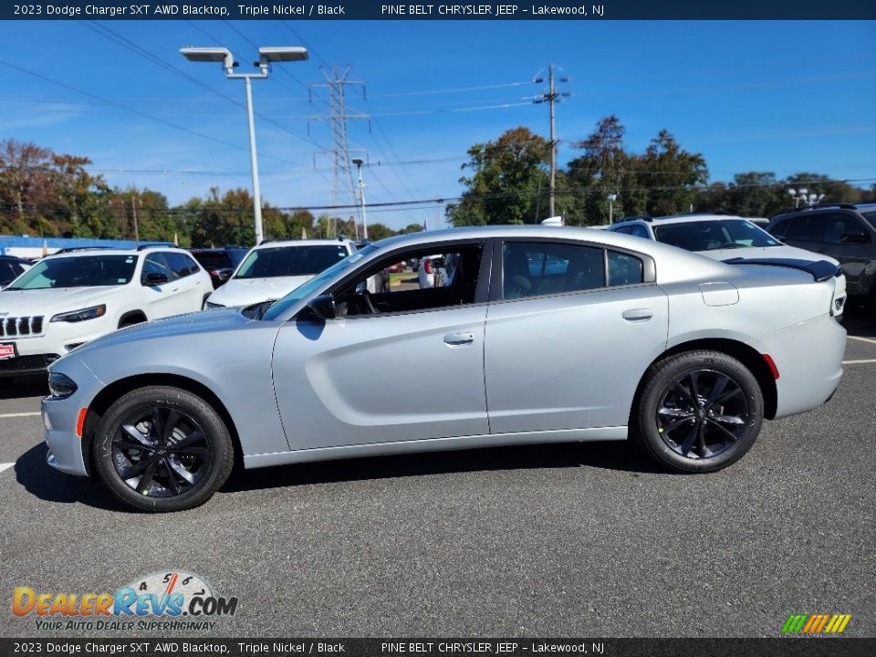 Triple Nickel 2023 Dodge Charger SXT AWD Blacktop Photo #3