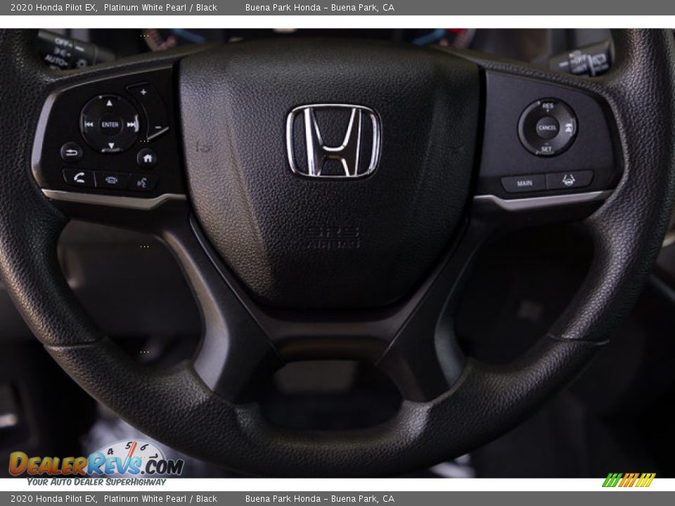 2020 Honda Pilot EX Platinum White Pearl / Black Photo #13