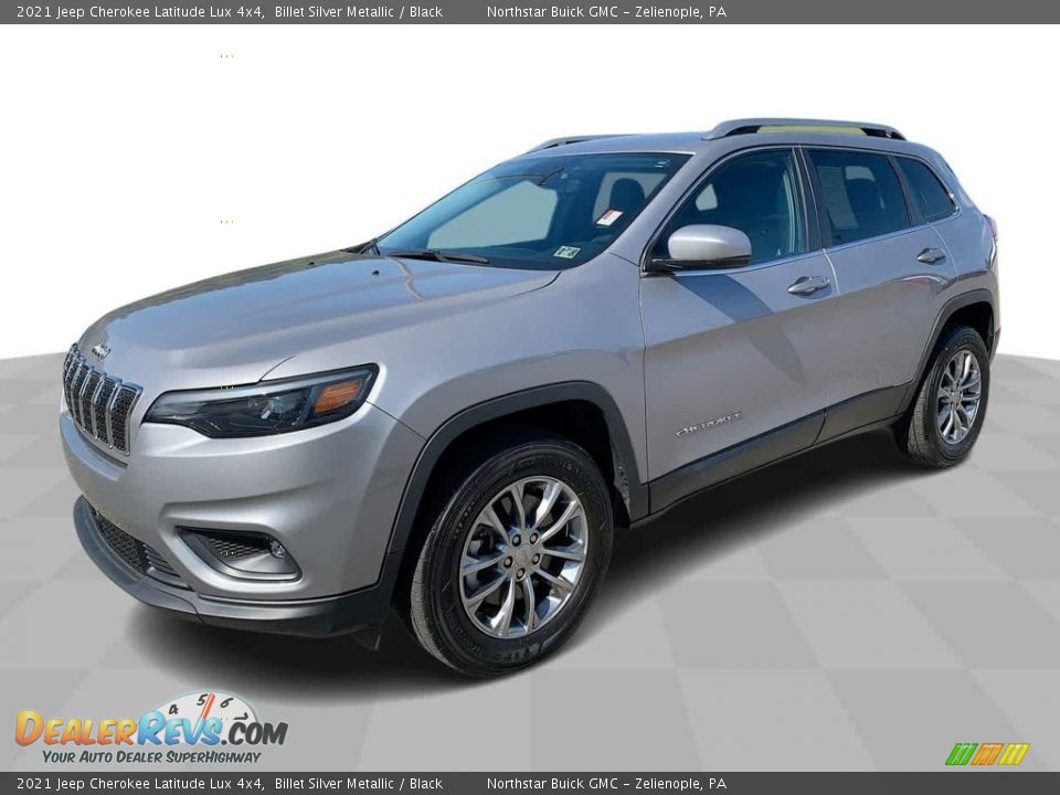 2021 Jeep Cherokee Latitude Lux 4x4 Billet Silver Metallic / Black Photo #1