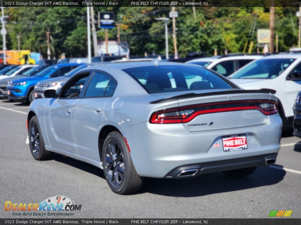 2023 Dodge Charger SXT AWD Blacktop Triple Nickel / Black Photo #4