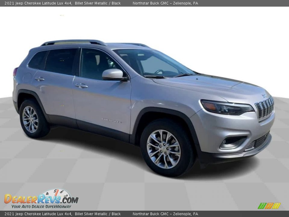 2021 Jeep Cherokee Latitude Lux 4x4 Billet Silver Metallic / Black Photo #2