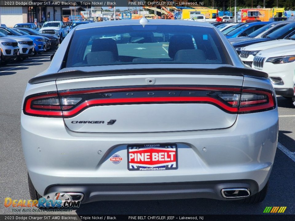 2023 Dodge Charger SXT AWD Blacktop Triple Nickel / Black Photo #6