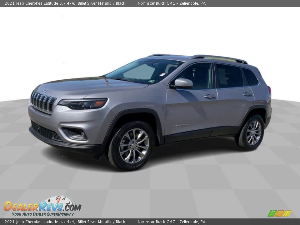 2021 Jeep Cherokee Latitude Lux 4x4 Billet Silver Metallic / Black Photo #4