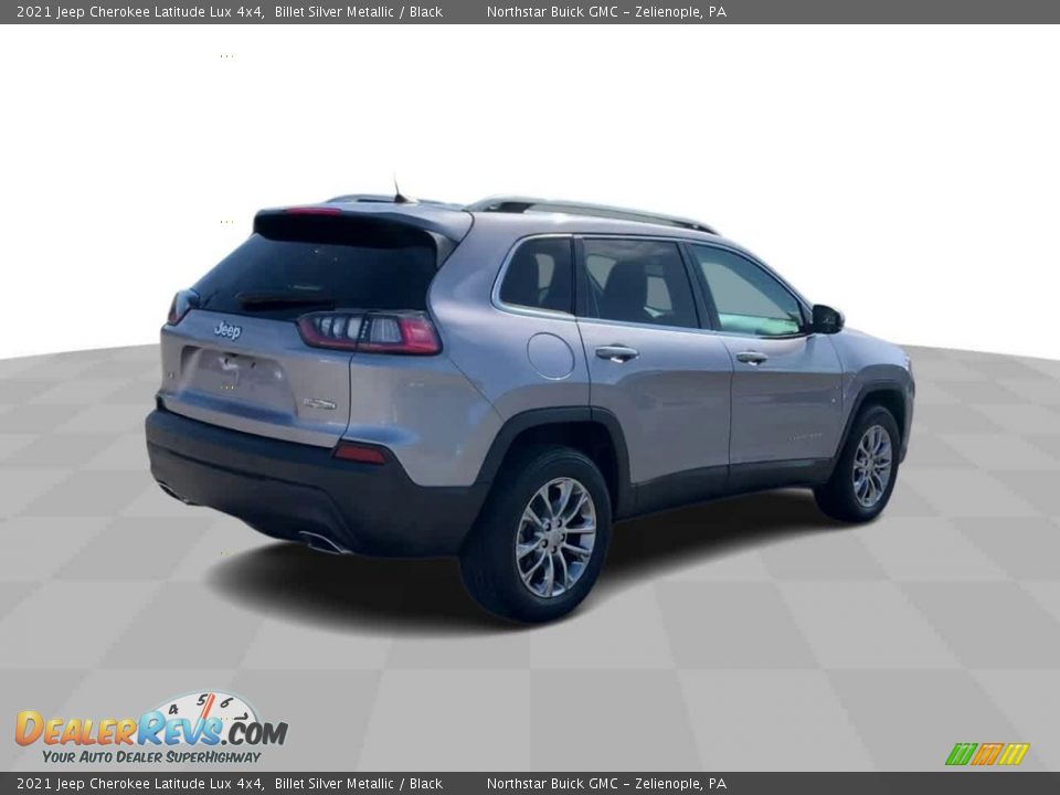 2021 Jeep Cherokee Latitude Lux 4x4 Billet Silver Metallic / Black Photo #8