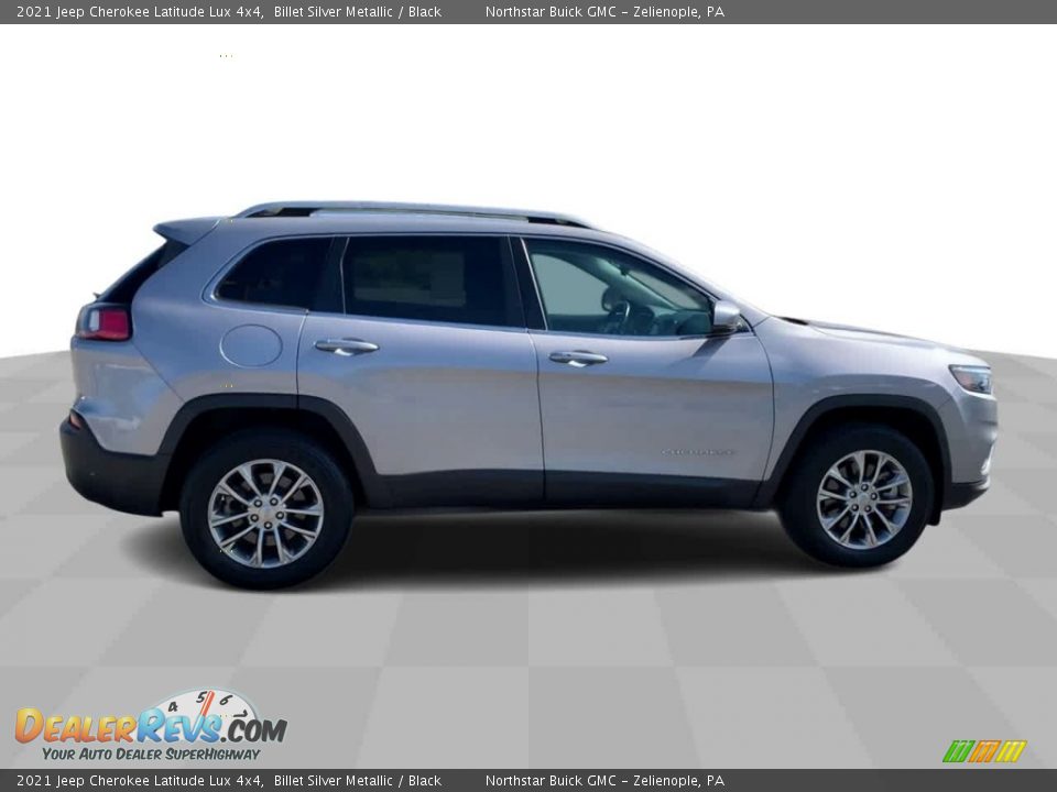 2021 Jeep Cherokee Latitude Lux 4x4 Billet Silver Metallic / Black Photo #9