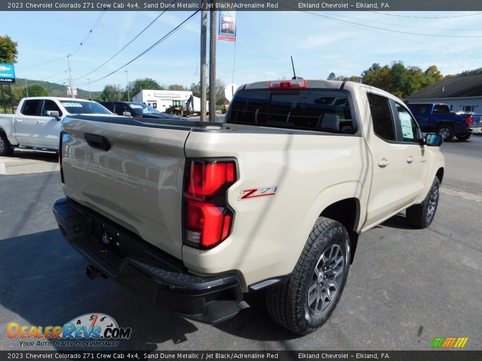 2023 Chevrolet Colorado Z71 Crew Cab 4x4 Sand Dune Metallic / Jet Black/Adrenaline Red Photo #6