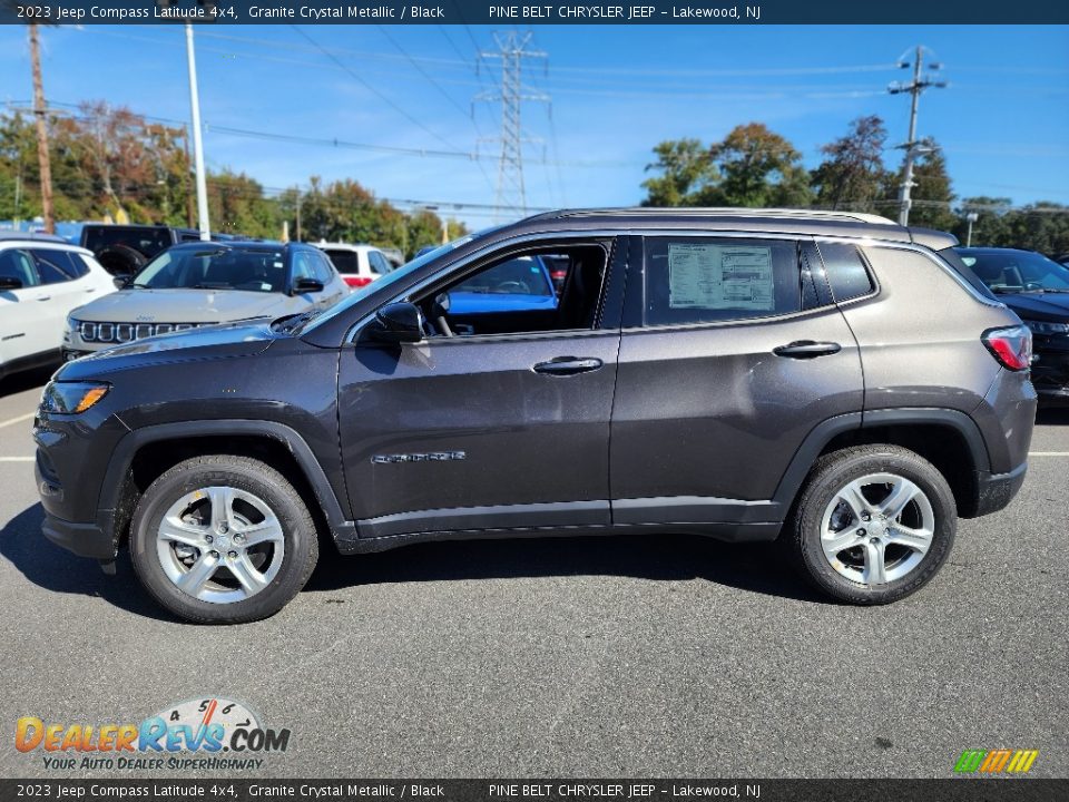 2023 Jeep Compass Latitude 4x4 Granite Crystal Metallic / Black Photo #3