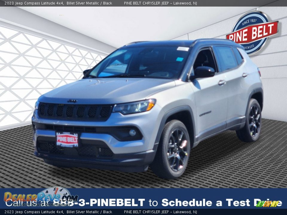 2023 Jeep Compass Latitude 4x4 Billet Silver Metallic / Black Photo #1