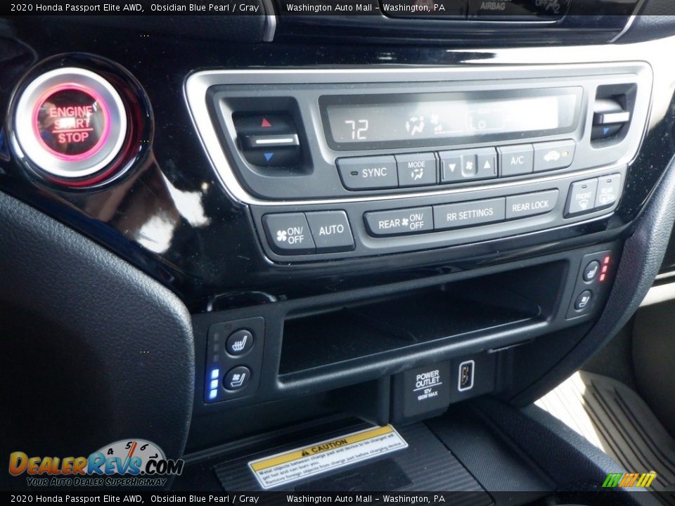 Controls of 2020 Honda Passport Elite AWD Photo #21