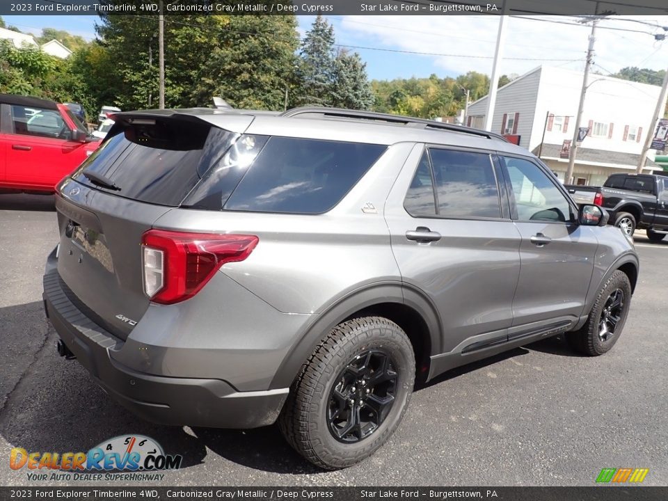 2023 Ford Explorer Timberline 4WD Carbonized Gray Metallic / Deep Cypress Photo #5