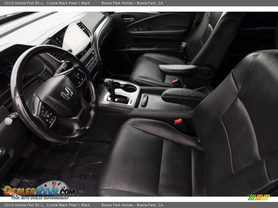 2019 Honda Pilot EX-L Crystal Black Pearl / Black Photo #3