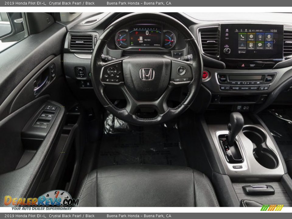 2019 Honda Pilot EX-L Crystal Black Pearl / Black Photo #5