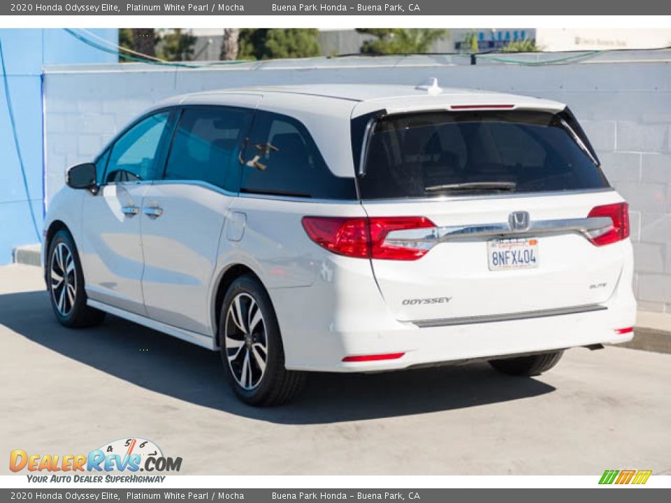 2020 Honda Odyssey Elite Platinum White Pearl / Mocha Photo #2