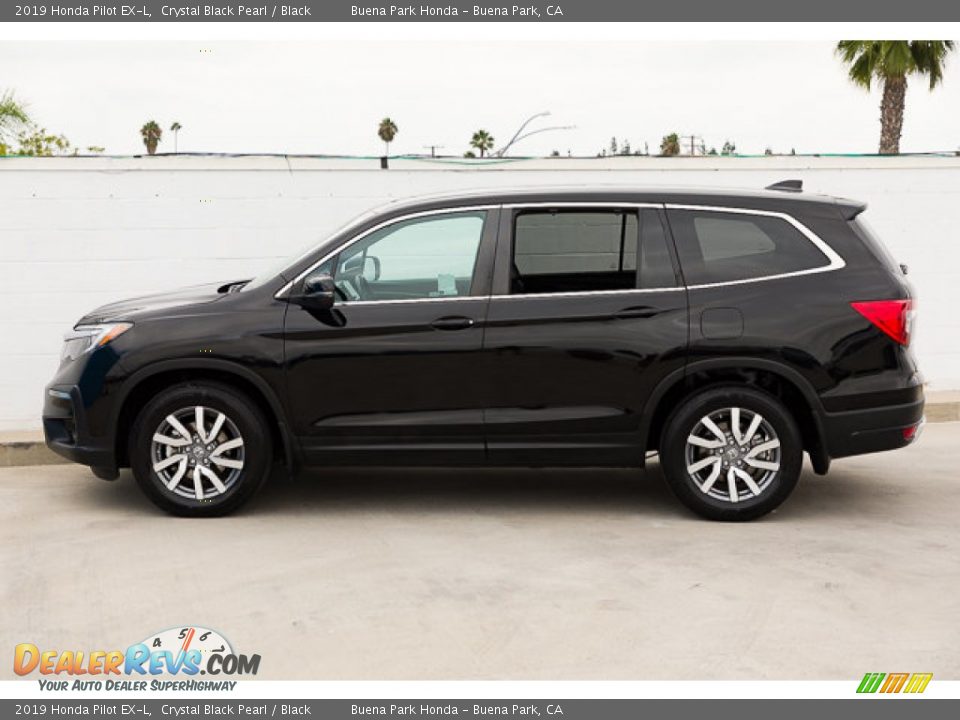 2019 Honda Pilot EX-L Crystal Black Pearl / Black Photo #8