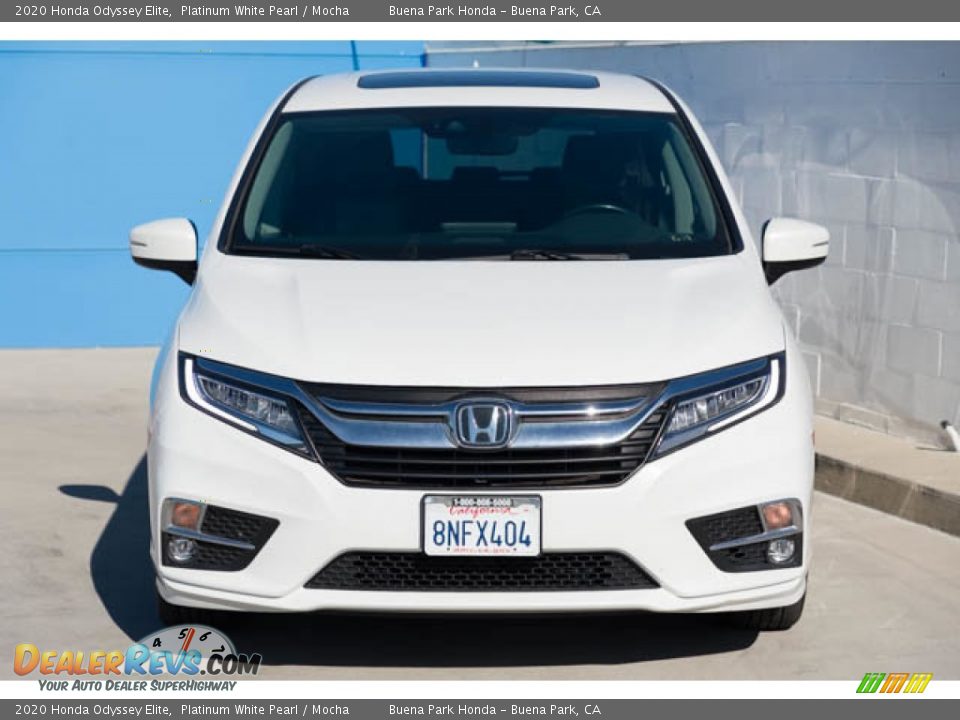 2020 Honda Odyssey Elite Platinum White Pearl / Mocha Photo #7
