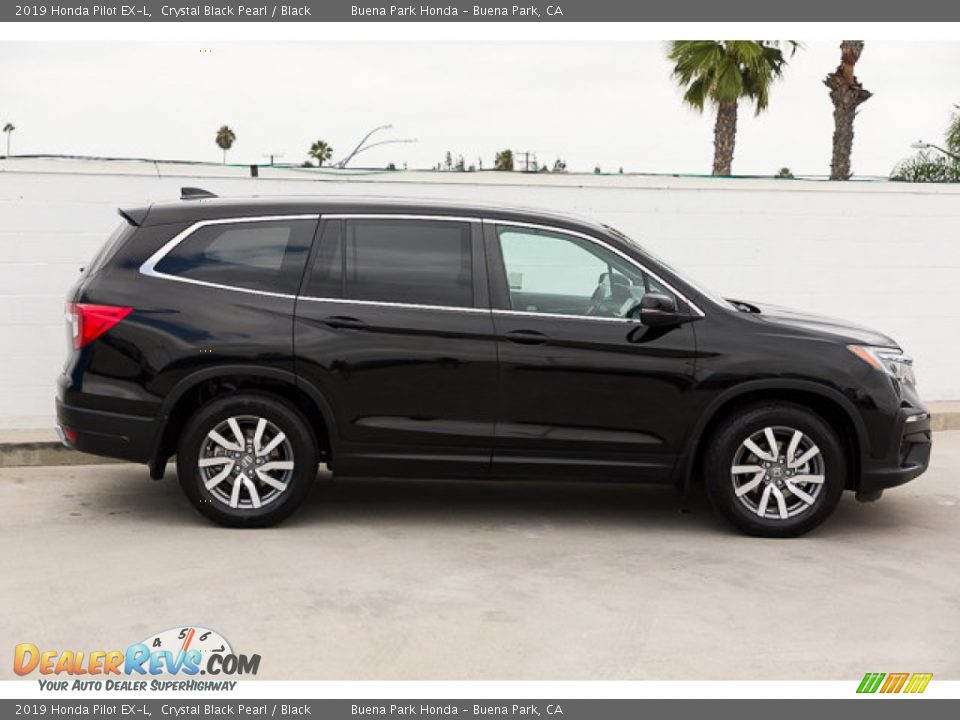 2019 Honda Pilot EX-L Crystal Black Pearl / Black Photo #12