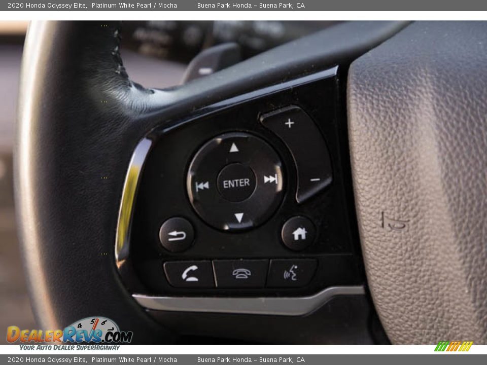 2020 Honda Odyssey Elite Platinum White Pearl / Mocha Photo #14