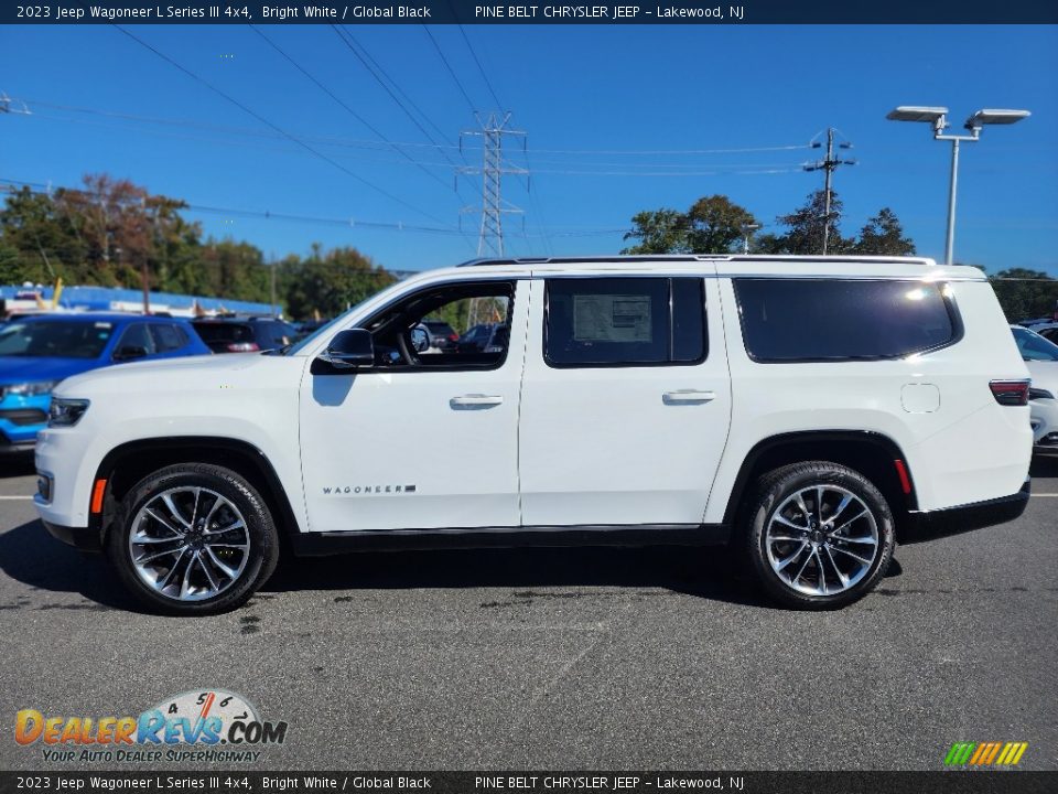 2023 Jeep Wagoneer L Series III 4x4 Bright White / Global Black Photo #3