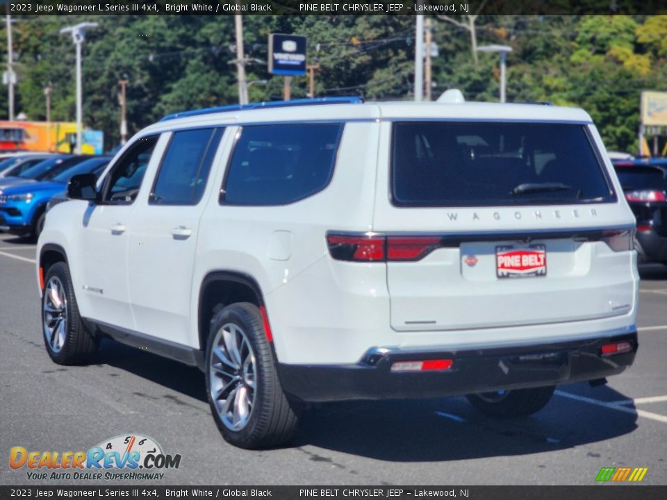 2023 Jeep Wagoneer L Series III 4x4 Bright White / Global Black Photo #4