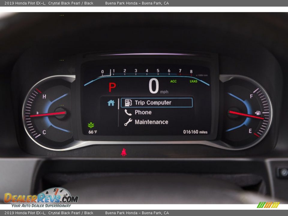 2019 Honda Pilot EX-L Crystal Black Pearl / Black Photo #29