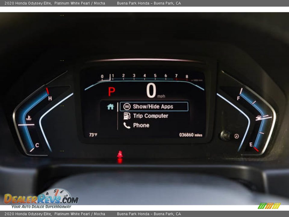 2020 Honda Odyssey Elite Gauges Photo #33