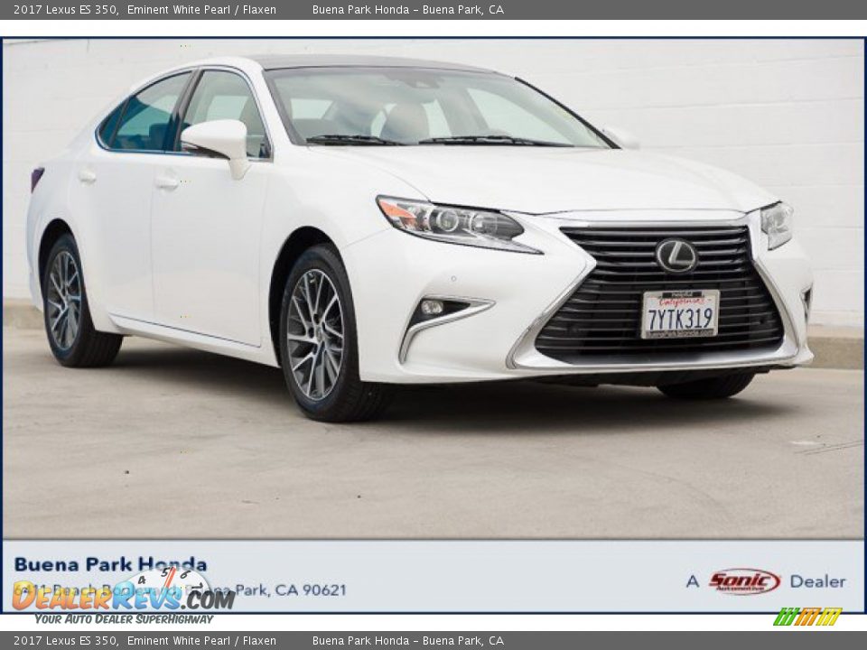 2017 Lexus ES 350 Eminent White Pearl / Flaxen Photo #1