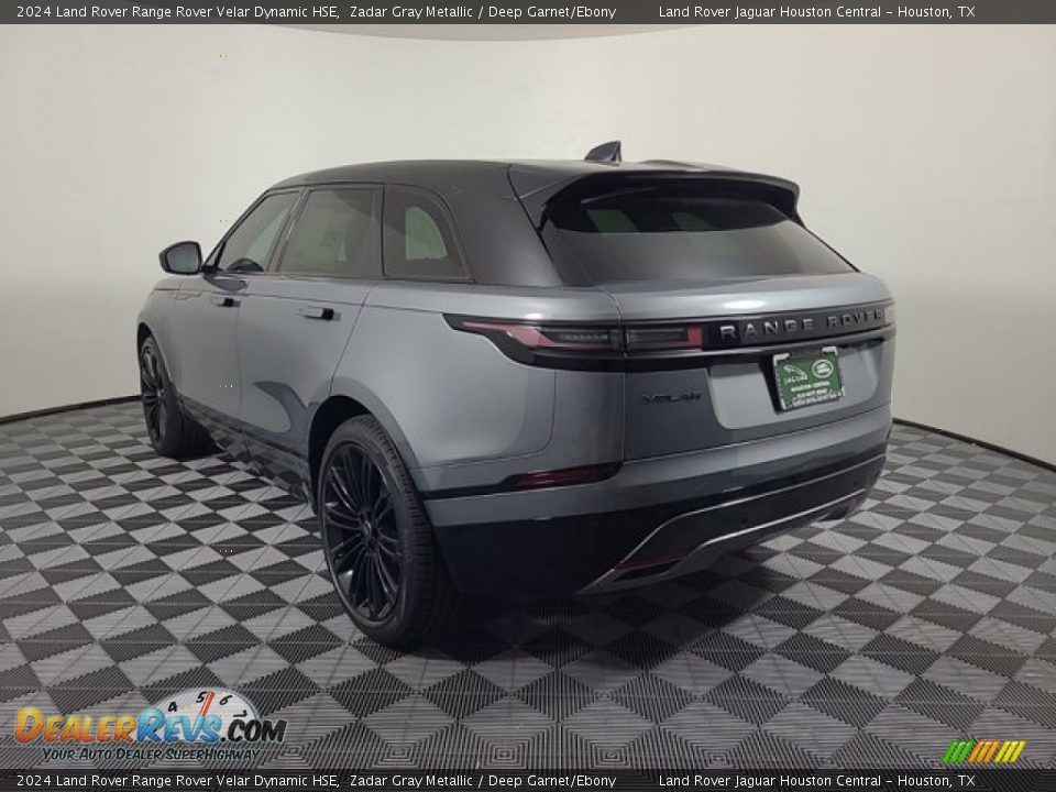 2024 Land Rover Range Rover Velar Dynamic HSE Zadar Gray Metallic / Deep Garnet/Ebony Photo #10