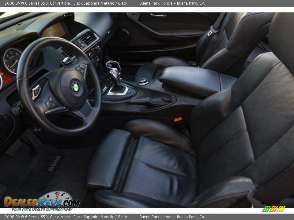 Front Seat of 2008 BMW 6 Series 650i Convertible Photo #3