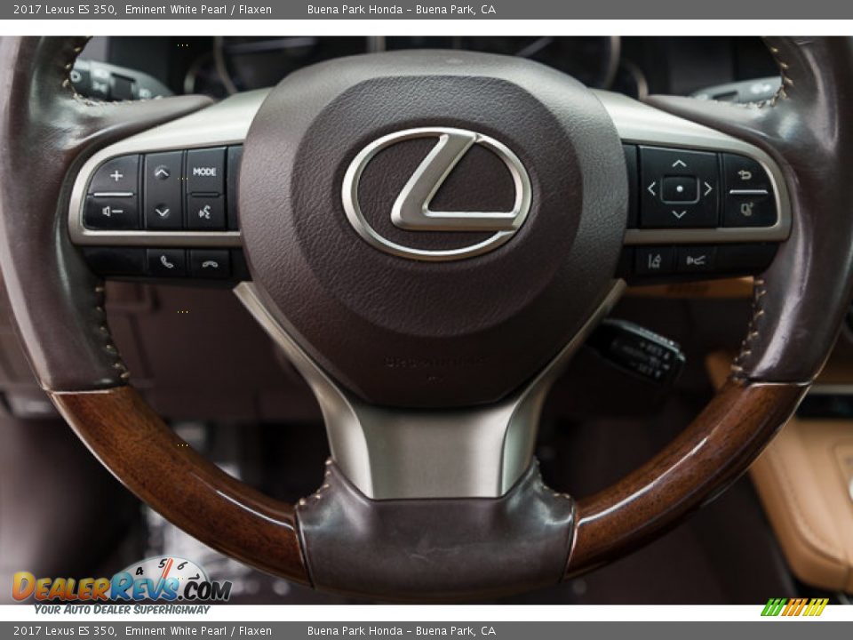 2017 Lexus ES 350 Eminent White Pearl / Flaxen Photo #13