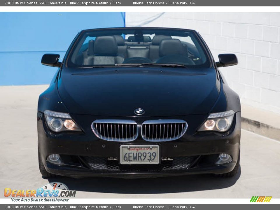 2008 BMW 6 Series 650i Convertible Black Sapphire Metallic / Black Photo #8