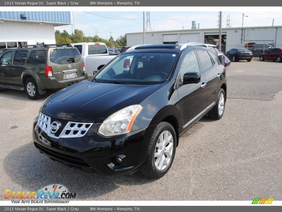 2013 Nissan Rogue SV Super Black / Gray Photo #1