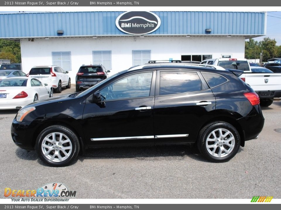 2013 Nissan Rogue SV Super Black / Gray Photo #2