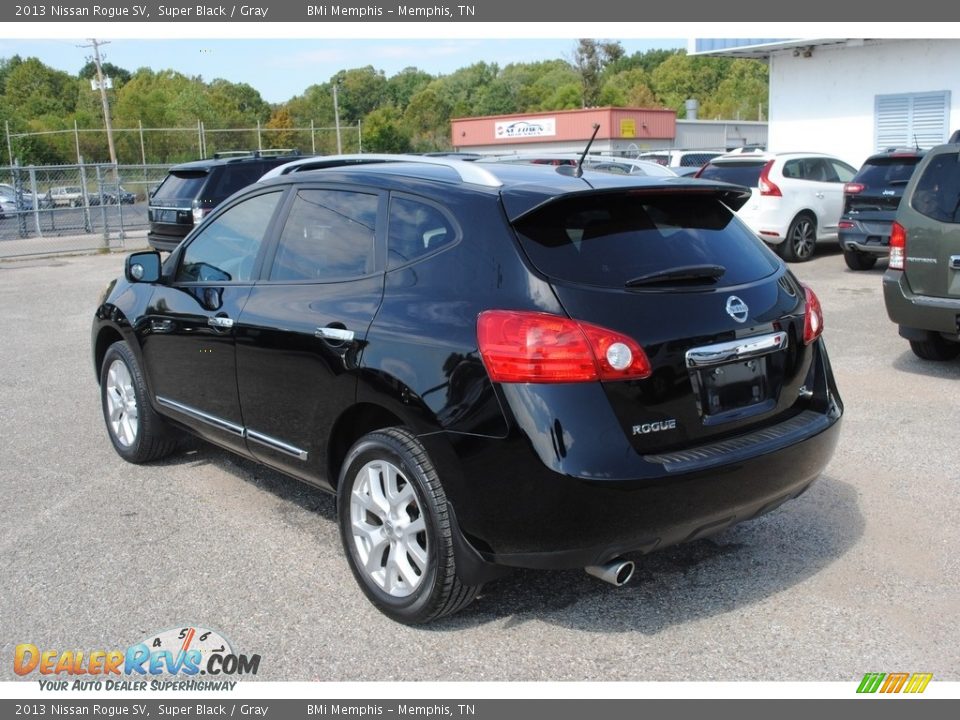 2013 Nissan Rogue SV Super Black / Gray Photo #3