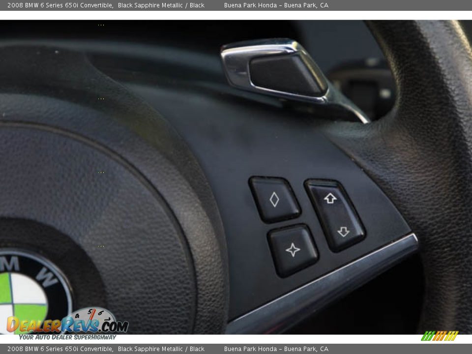 2008 BMW 6 Series 650i Convertible Steering Wheel Photo #21