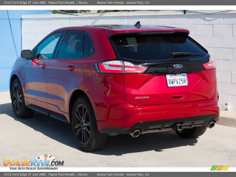 2020 Ford Edge ST Line AWD Rapid Red Metallic / Ebony Photo #2