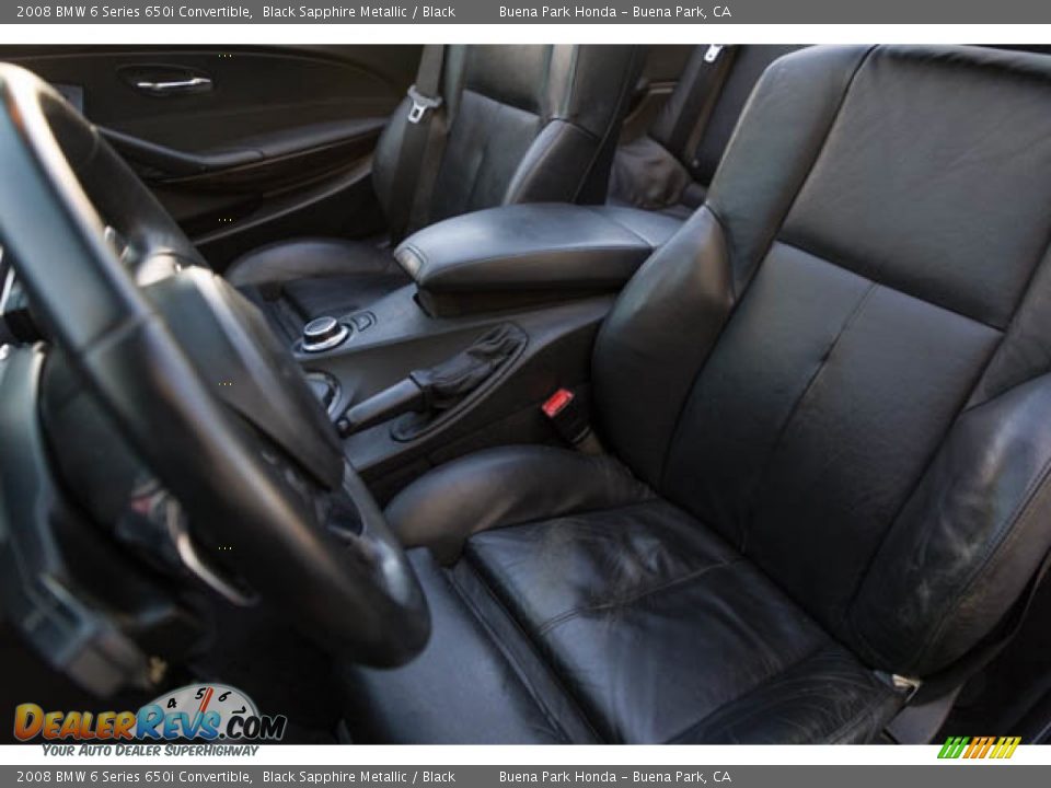 Front Seat of 2008 BMW 6 Series 650i Convertible Photo #24