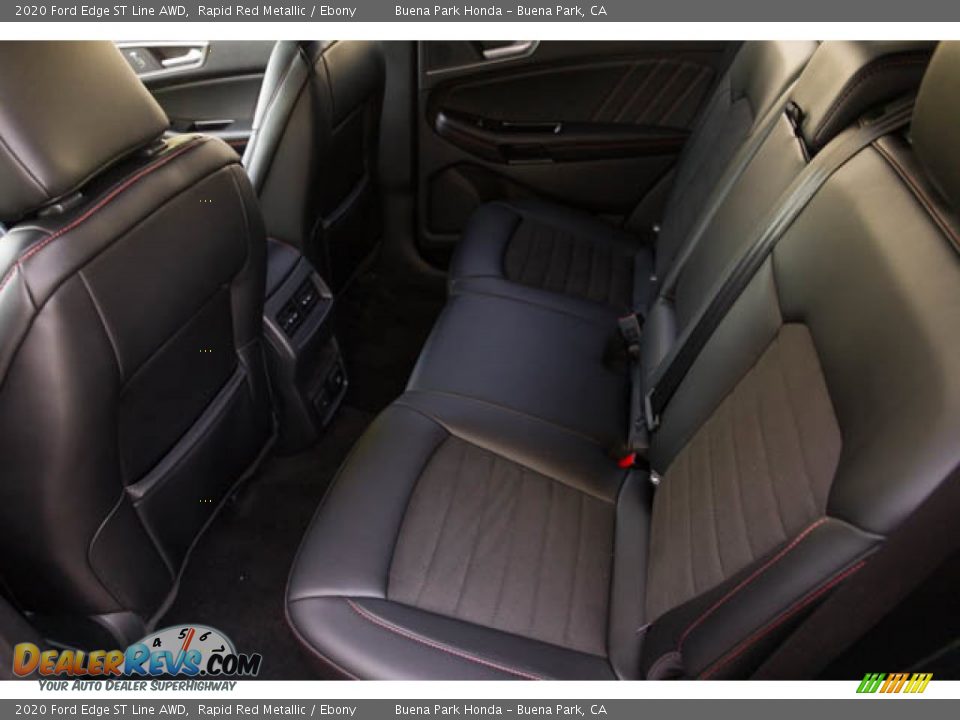 Rear Seat of 2020 Ford Edge ST Line AWD Photo #4