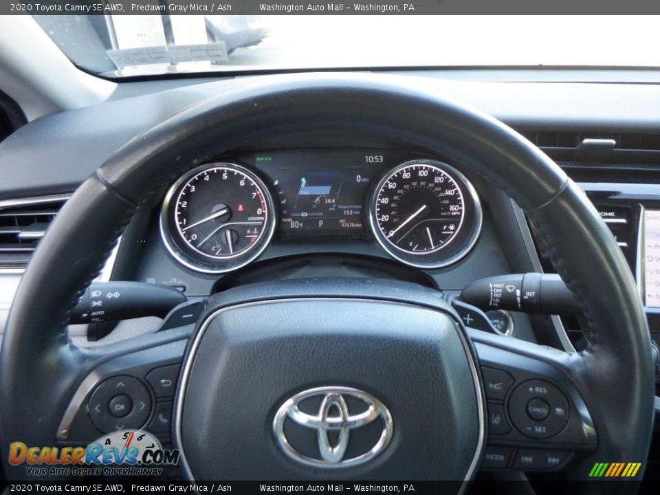 2020 Toyota Camry SE AWD Predawn Gray Mica / Ash Photo #24